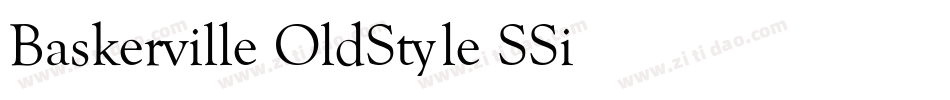 Baskerville OldStyle SSi Normal字体转换